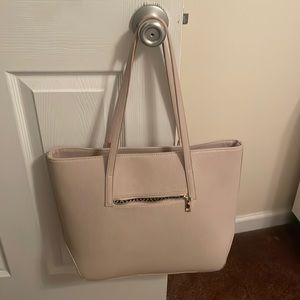 Faux Leather light pink Tote bag